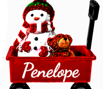 WAGON ORNAMENT-PENELOPE