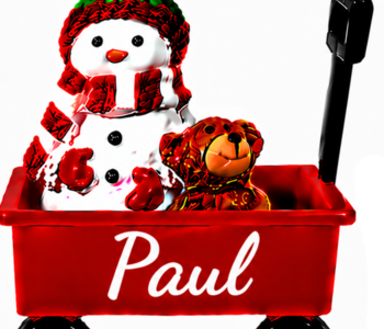 WAGON ORNAMENT-PAUL