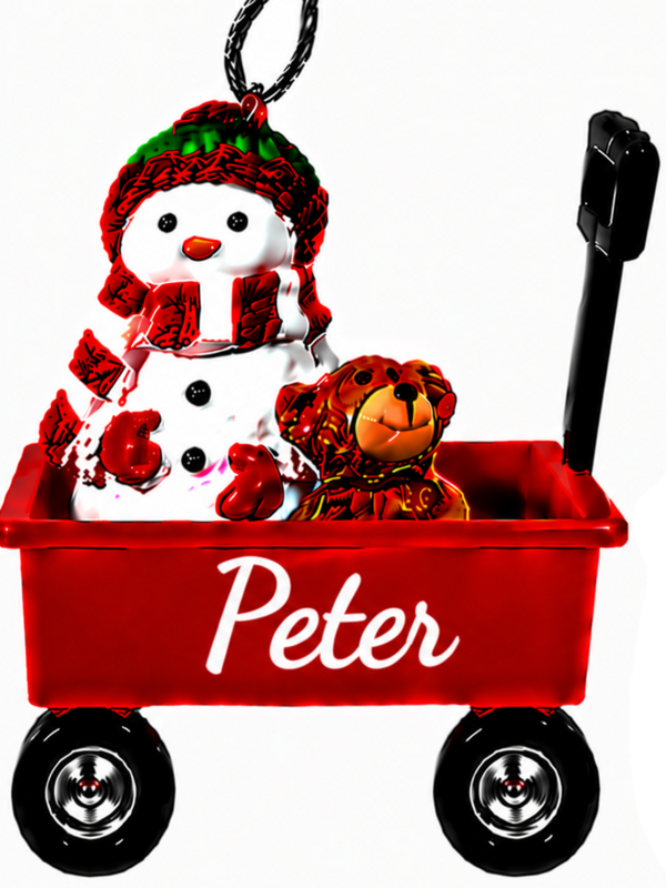 WAGON ORNAMENT-PETER