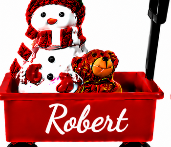 WAGON ORNAMENT-ROBERT
