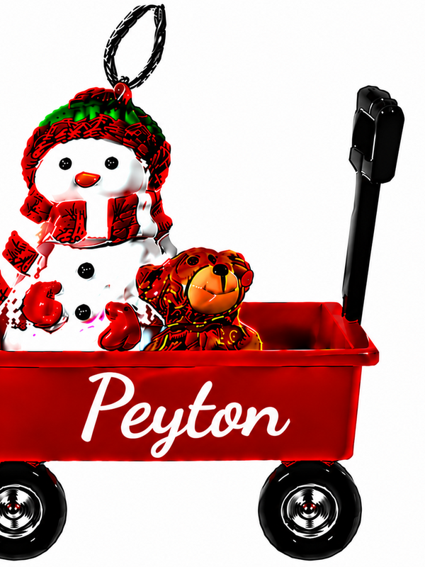 WAGON ORNAMENT-PEYTON