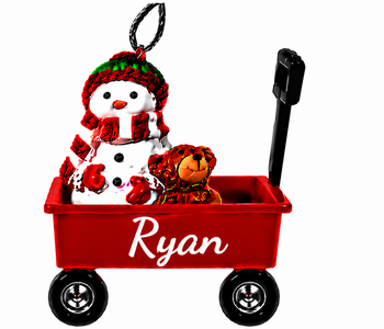 WAGON ORNAMENT-RYAN
