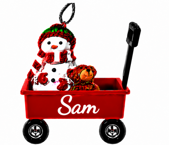 WAGON ORNAMENT-SAM