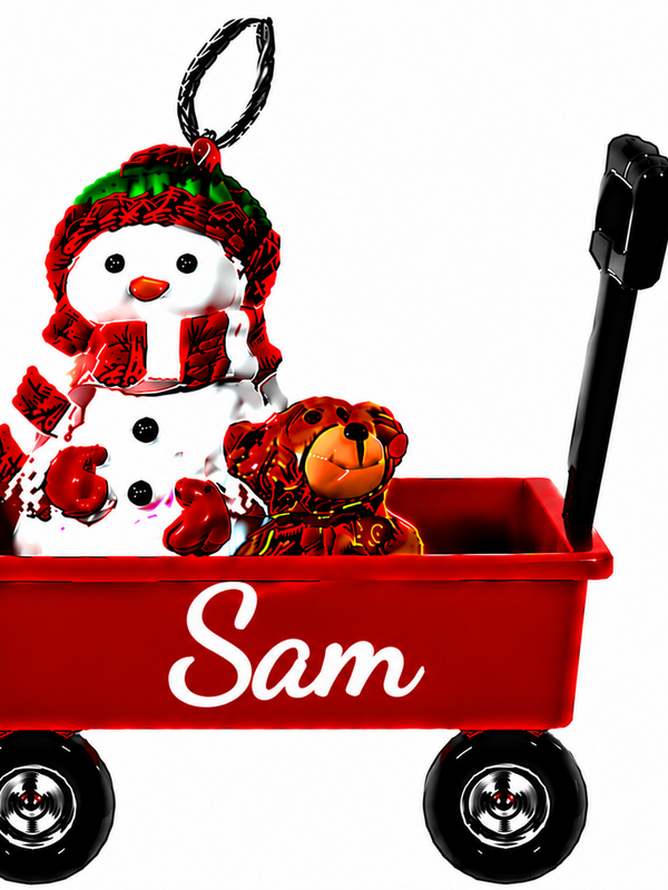WAGON ORNAMENT-SAM
