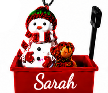 WAGON ORNAMENT-SARAH