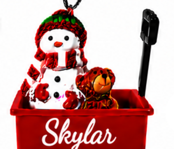 WAGON ORNAMENT-SKYLAR