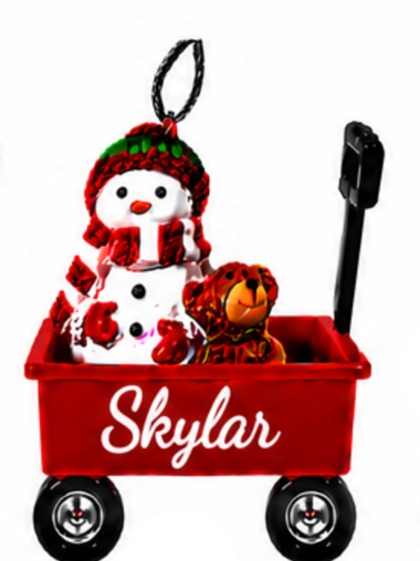 WAGON ORNAMENT-SKYLAR