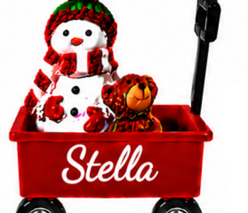 WAGON ORNAMENT-STELLA