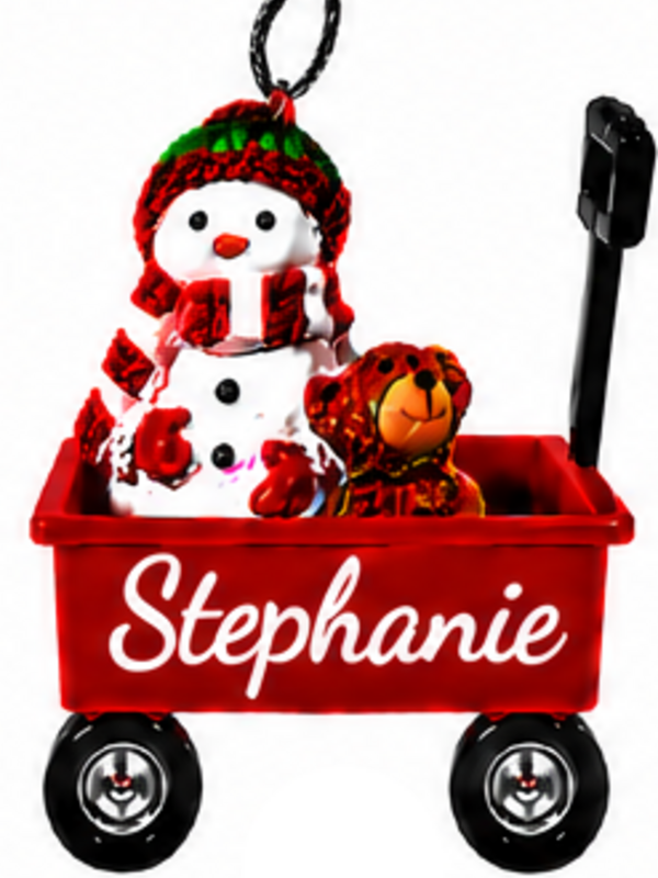 WAGON ORNAMENT-STEPHANIE