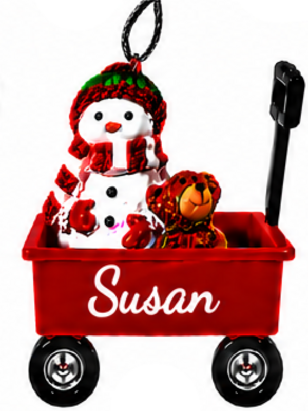 WAGON ORNAMENT-SUSAN