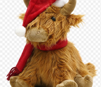 Santa Highland Cow