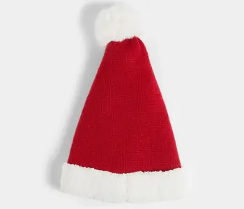 Sherpa Trim Santa's Hat