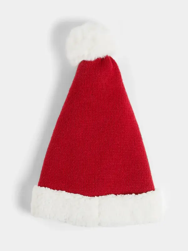 Sherpa Trim Santa's Hat