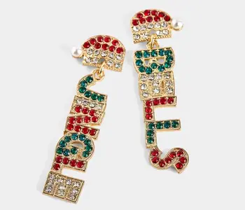 Jingle Bells Earrings - Red/Green