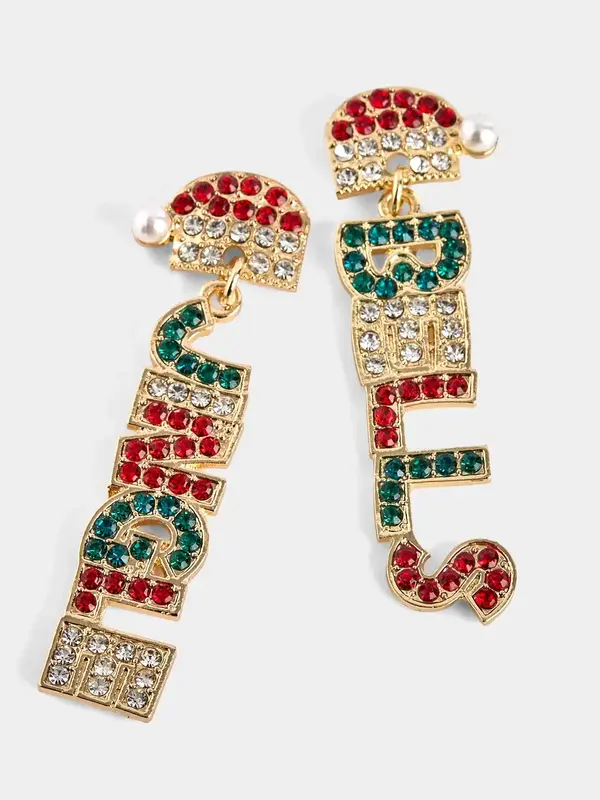 Jingle Bells Earrings - Red/Green