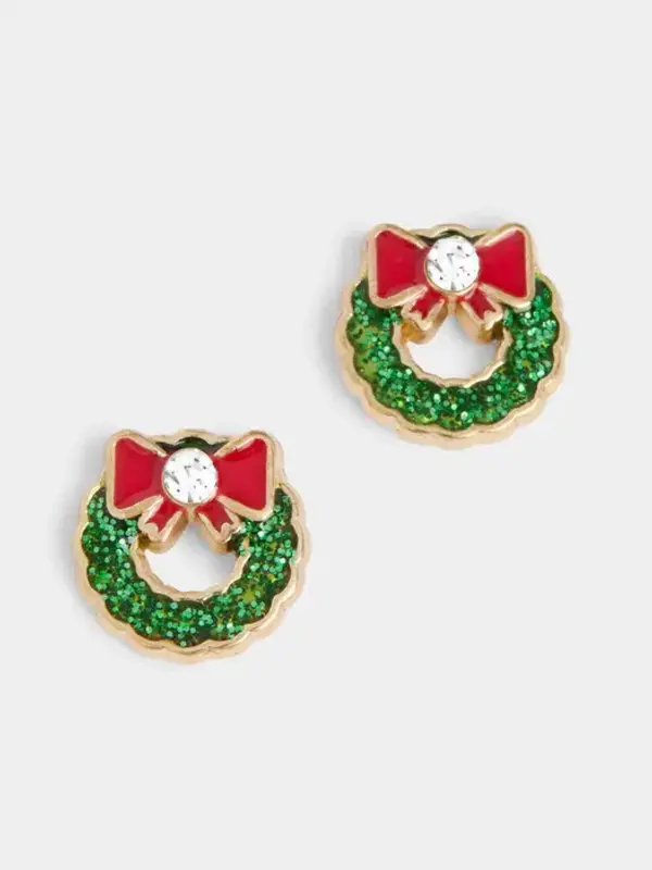 Whispers Christmas Wreath Studs