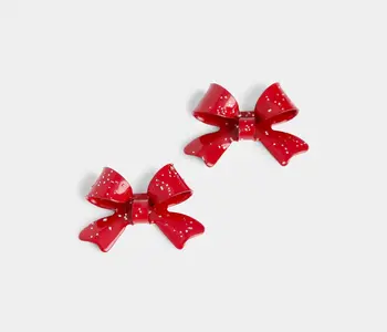 Whispers Christmas Bow Studs