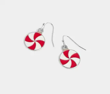 Whispers Peppermint Swirl Dangle