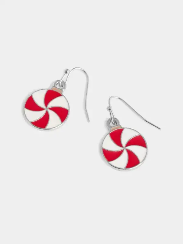 Whispers Peppermint Swirl Dangle