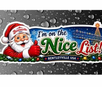 Nice List 3D Bubble Sticker