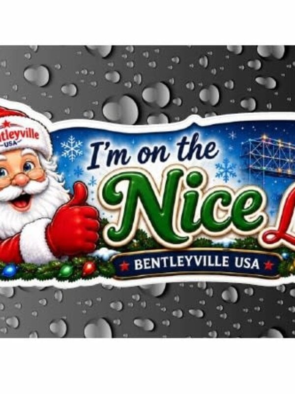 Nice List 3D Bubble Sticker