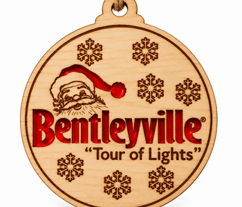 Bentleyville Wood/Acrylic Ornament