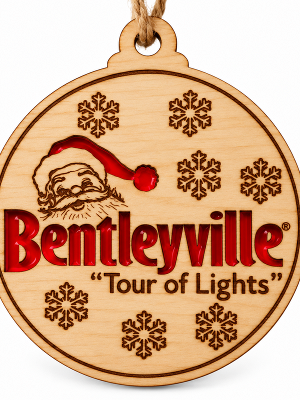 Bentleyville Wood/Acrylic Ornament