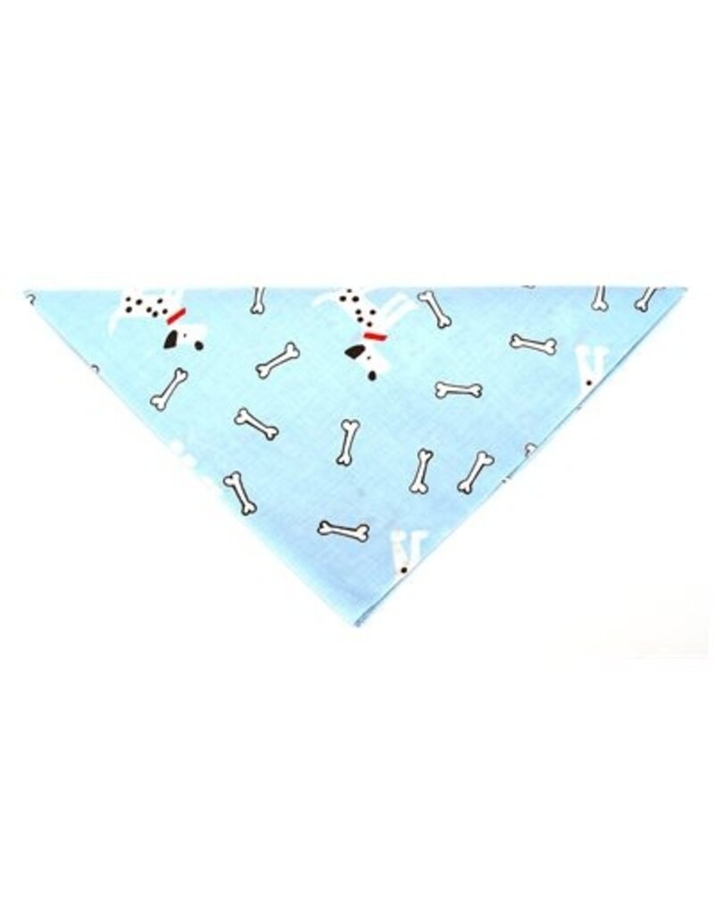 Davis Davis Bandana Dog & Bones on Blue