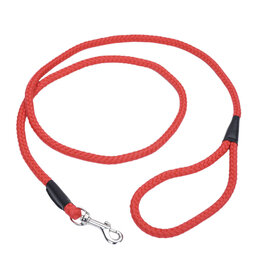 Coastal Rope Dog Leash Bright Red