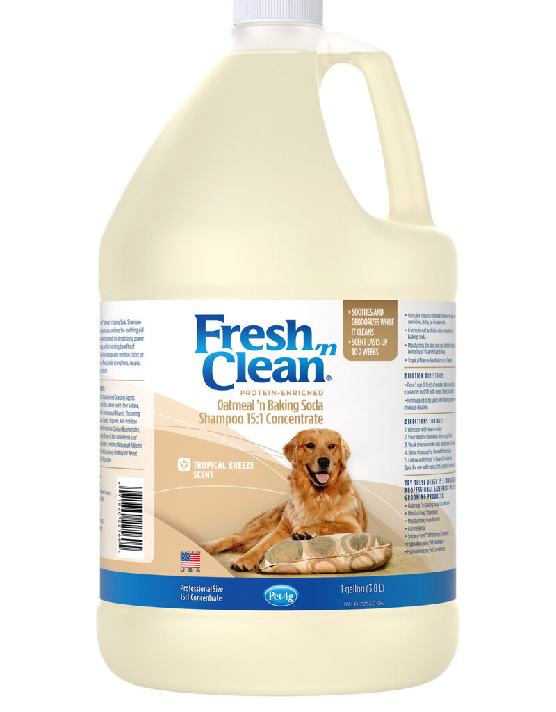 Fresh n' Clean Fresh,n Clean Oatmeal 'n Baking Soda Concentrate Shampoo Tropical Breeze Scent  15-1 1 Gallon