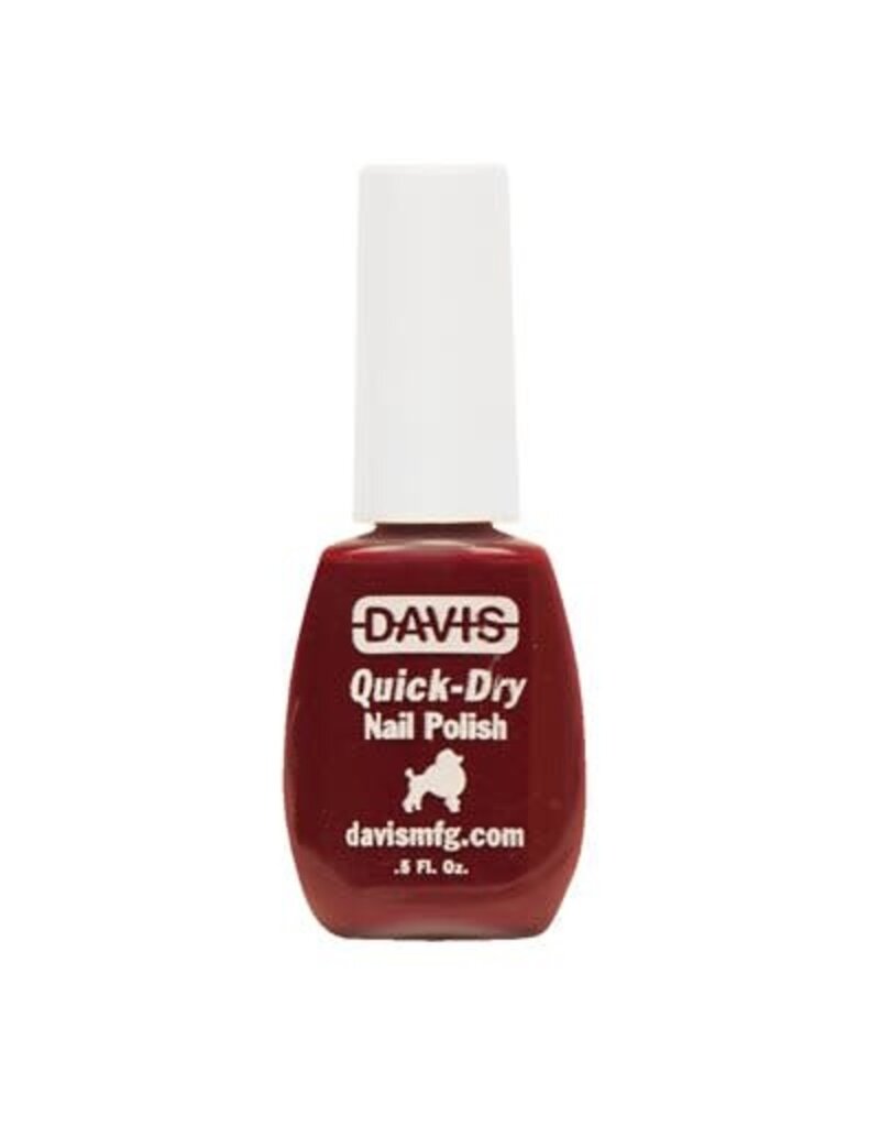 Davis Quick-Dry Nail Polish, Deep Red .5fl oz