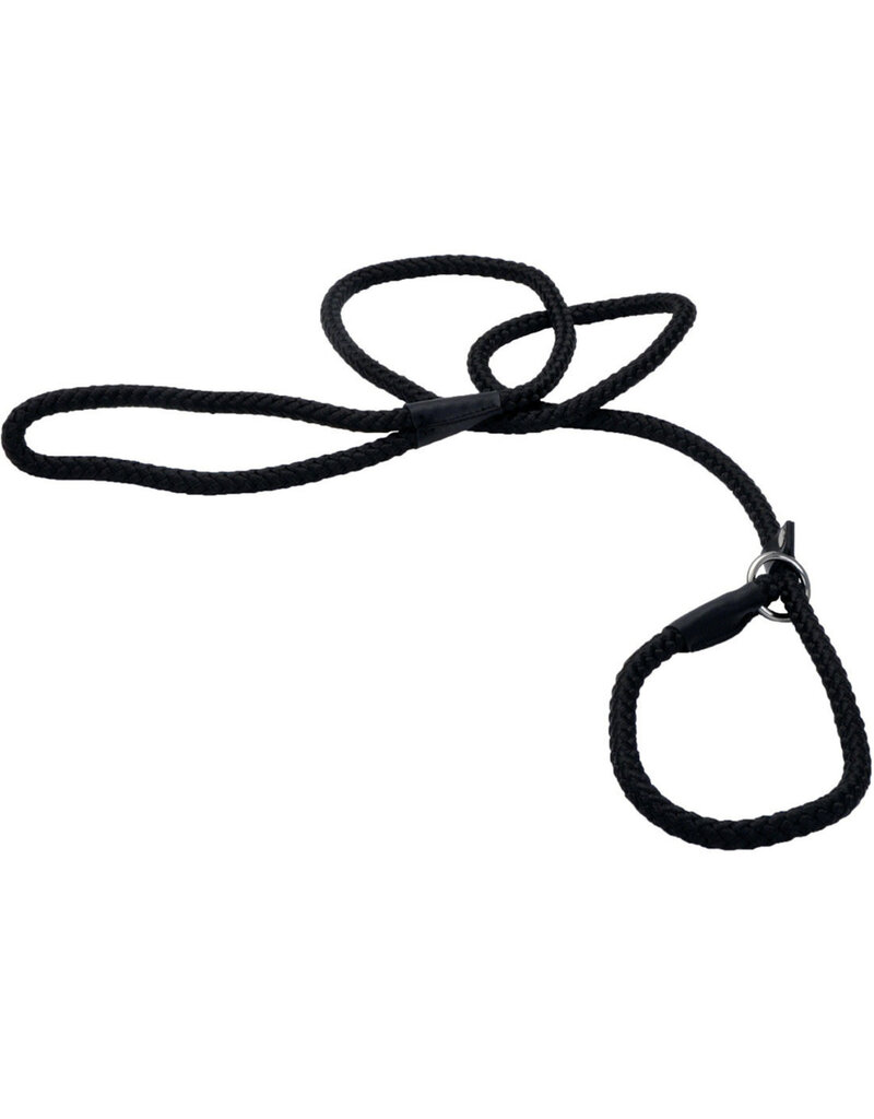 Coastal Pet Coastal Rope Leash Black Slip  6 Ft 00202