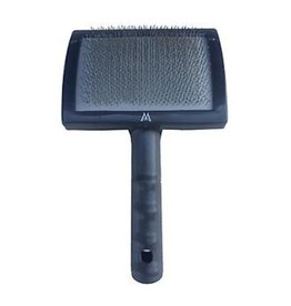 Millers Forge Millers Forge Stainless Steel Pins Universal Curved Slicker Brush with Plastic Handle Regular Black