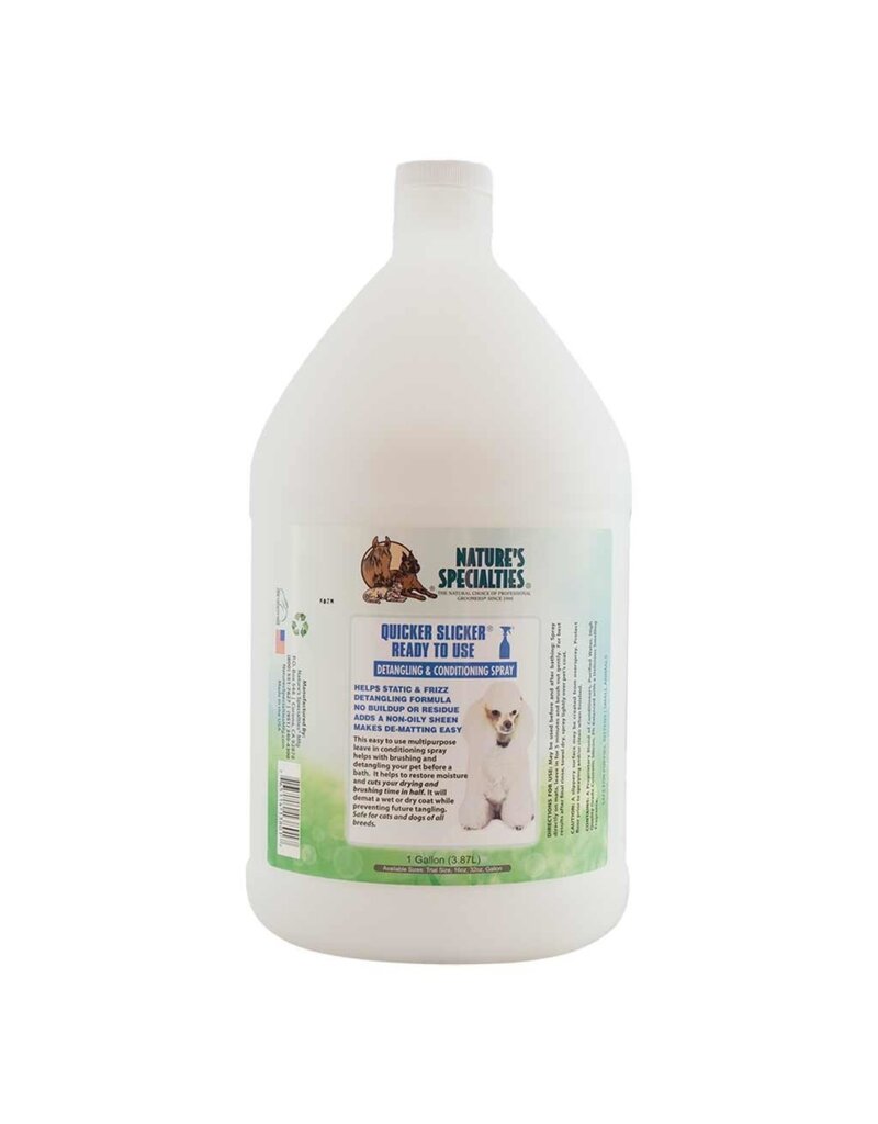 Nature's Specialties Nature's Specialties Quicker Slicker Ready To Use Dog Conditioning Spray Gallon