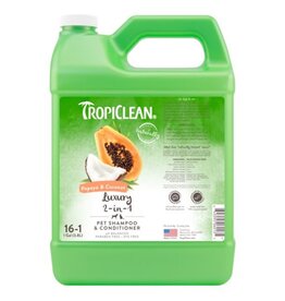 Tropiclean TropiClean Papaya & Coconut Luxury 2 In 1 Shampoo & Conditioner  2.5 Gallon