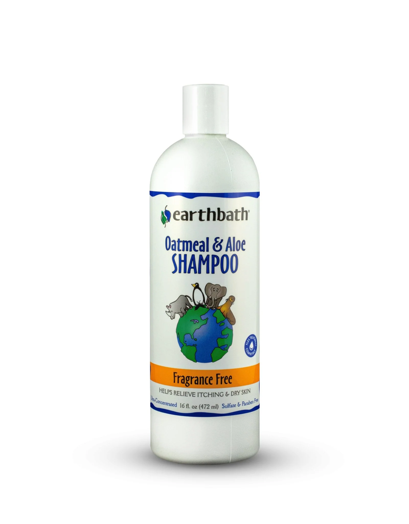 Earthbath Oatmeal and Aloe Fragrance Free Shampoo 16 oz