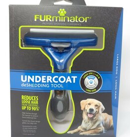 Furminator Long Hair De-Shedding Tool for Dogs Large