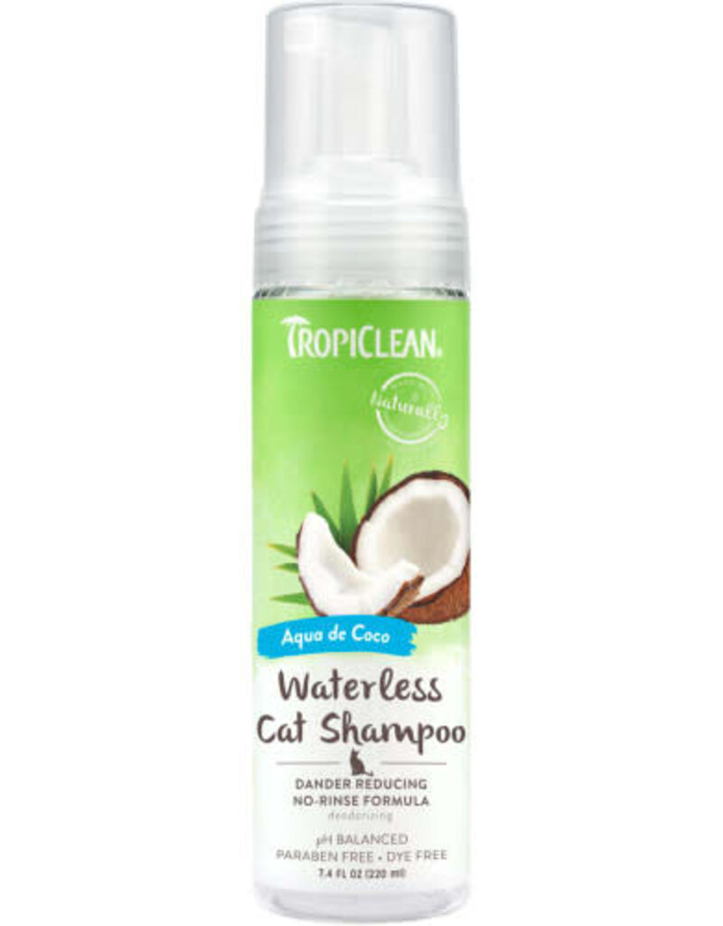 Tropiclean Dander Reducing Waterless Shampoo for Cats 7.4oz