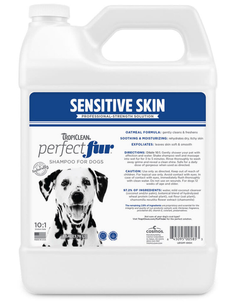 Tropiclean TropiClean PerfectFur Sensitive Skin Shampoo for Dogs Gallon