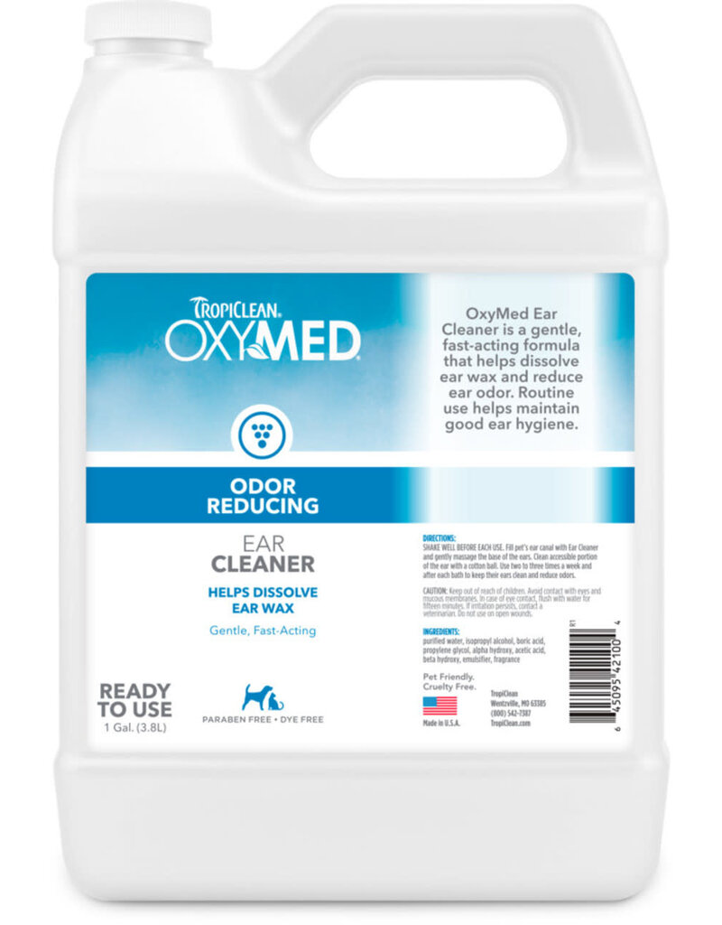 Tropiclean TropiClean OxyMed Ear Cleaner for Pets 1 Gallon