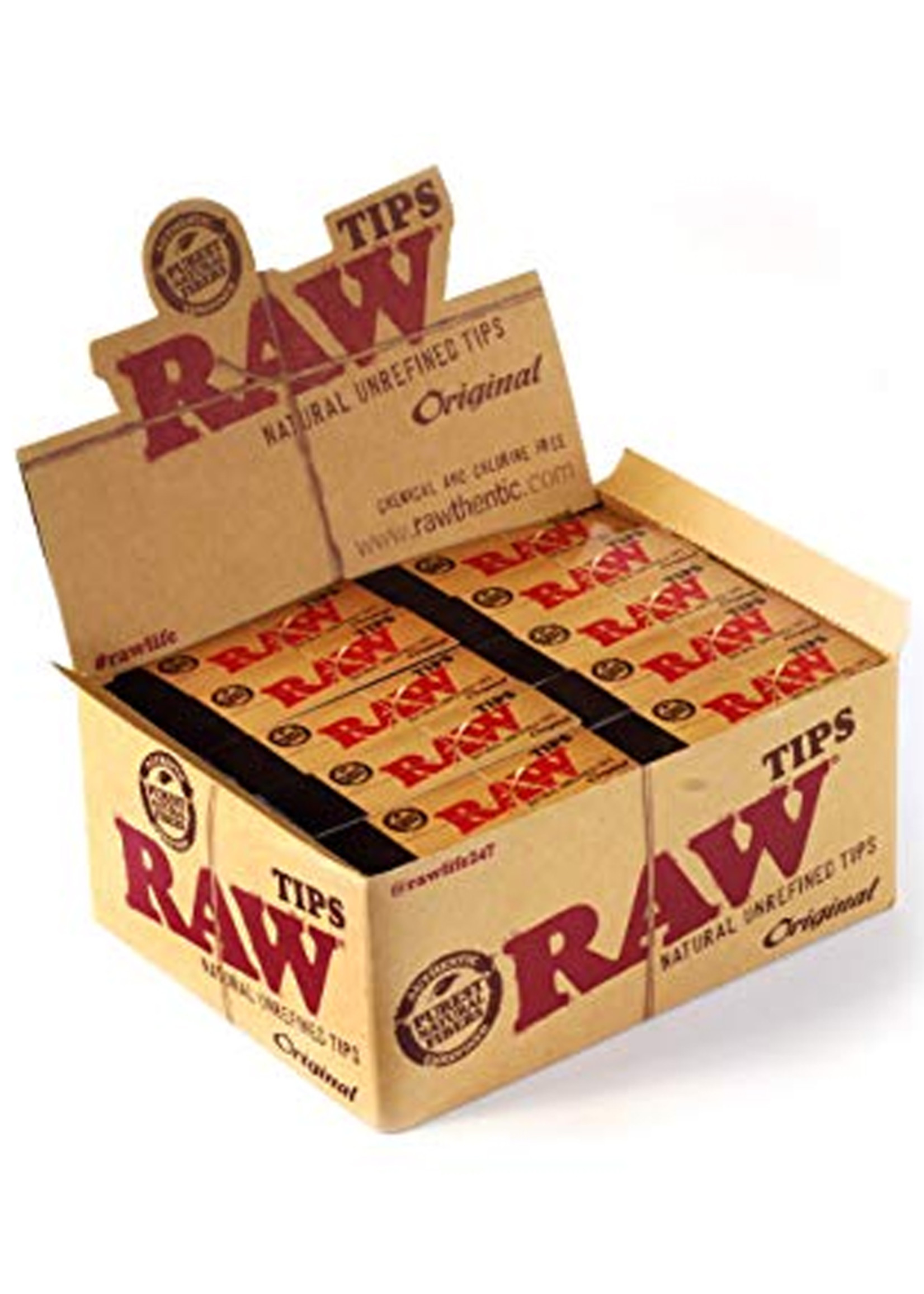Raw Raw Original Unrefined Roll-Up Tips  50pk