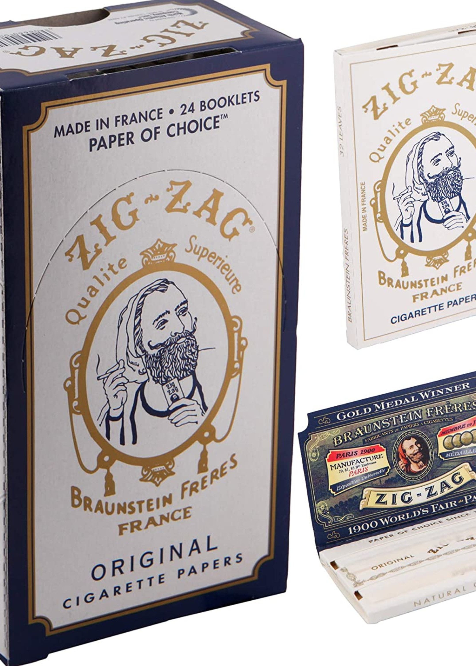 Zig Zag Zig Zag White Single Wide Rolling Paper