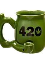 Small Ceramic Mug w/Pipe - #3907