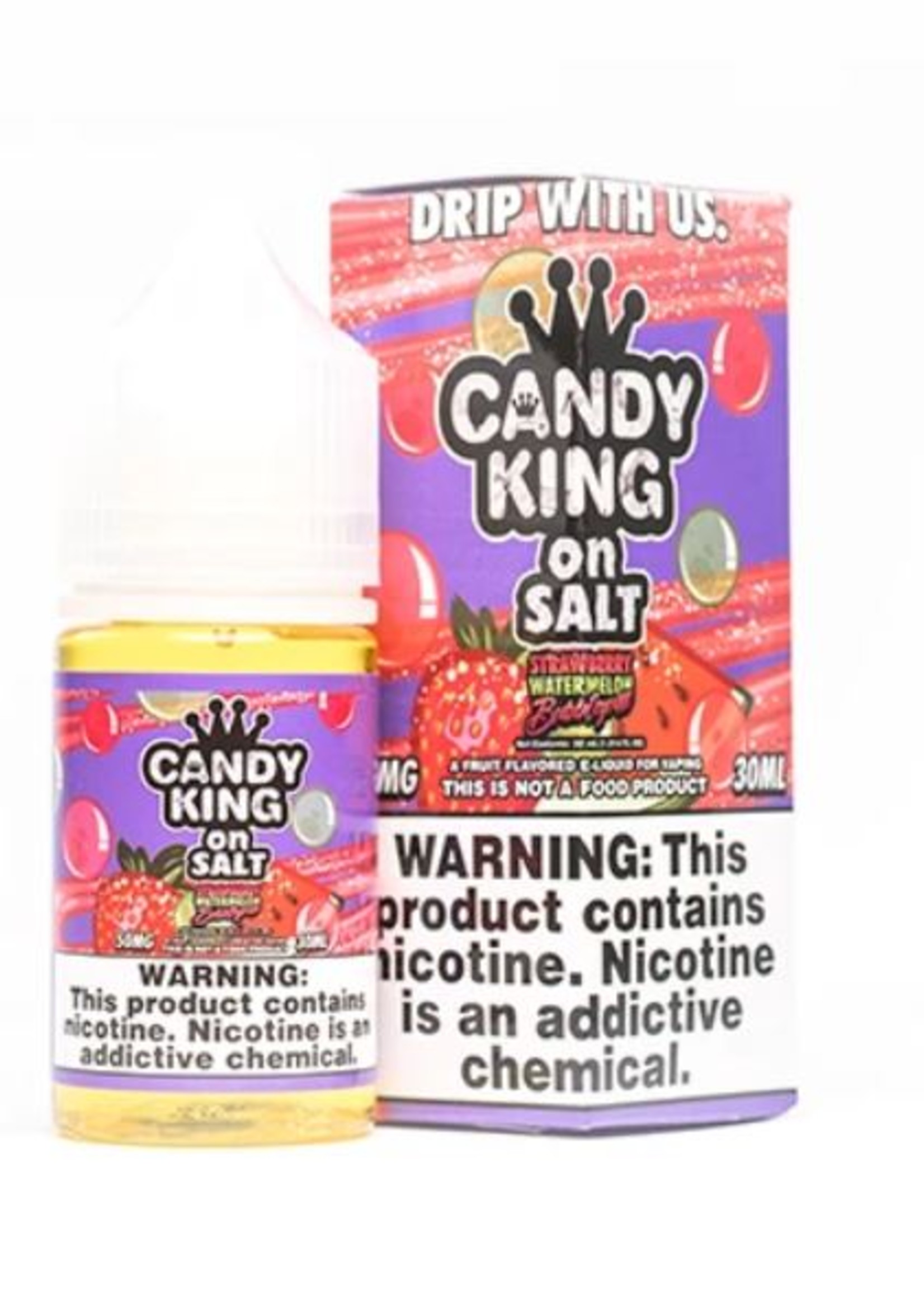 Candy King Candy King Salt Strawberry Watermelon Bubblegum 50mg 30ml