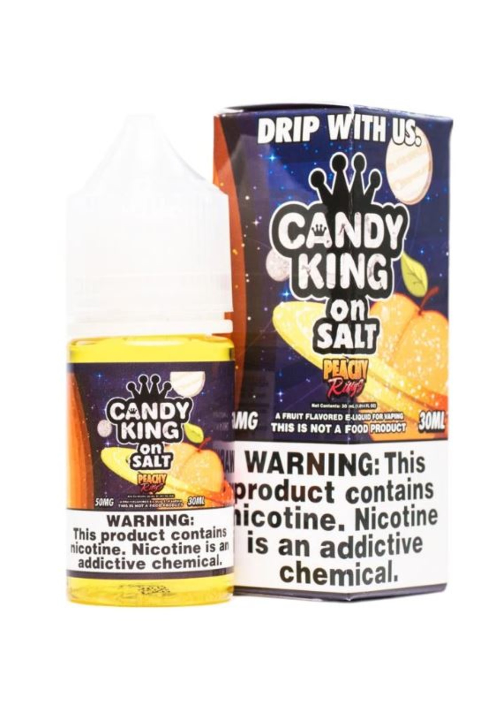 Candy King Candy King Salt Peachy Rings 30mL 50mg