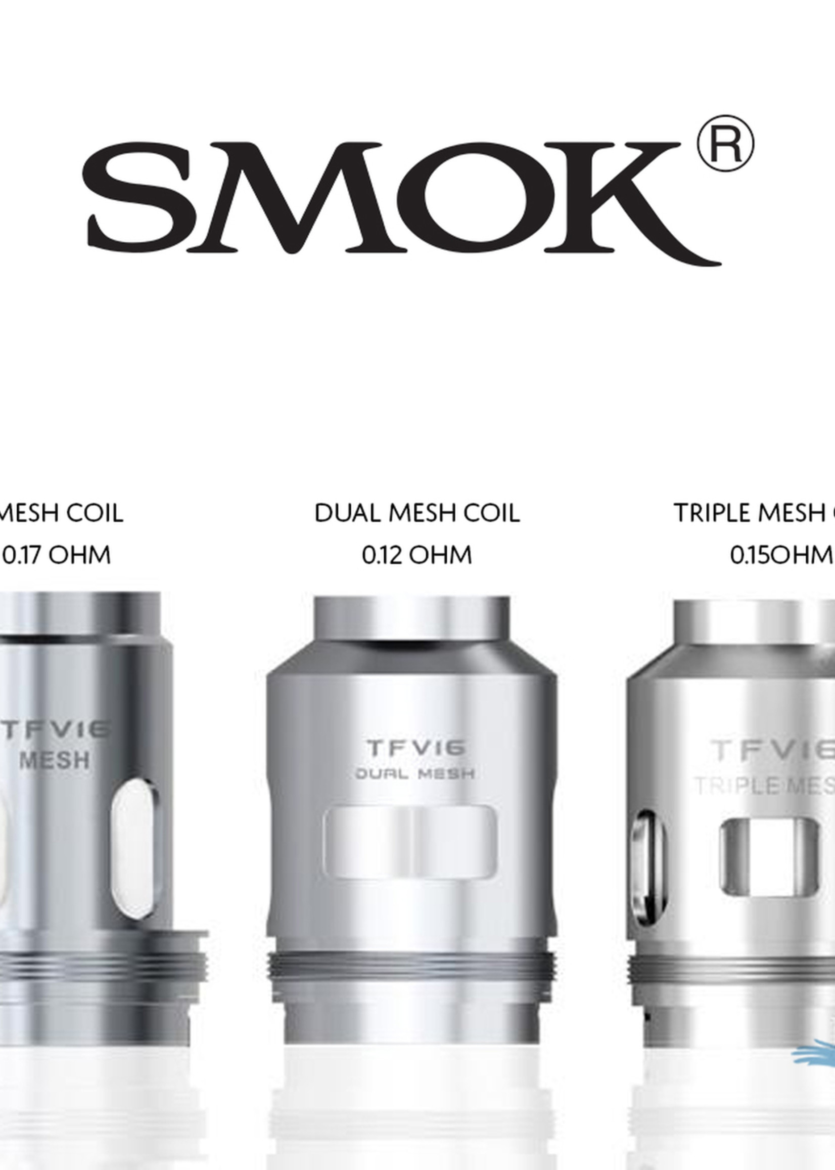 Smok SMOK TFV16 TANK REPLACEMENT MESH COILS - Mesh 0.17Ohm 3pk BOX