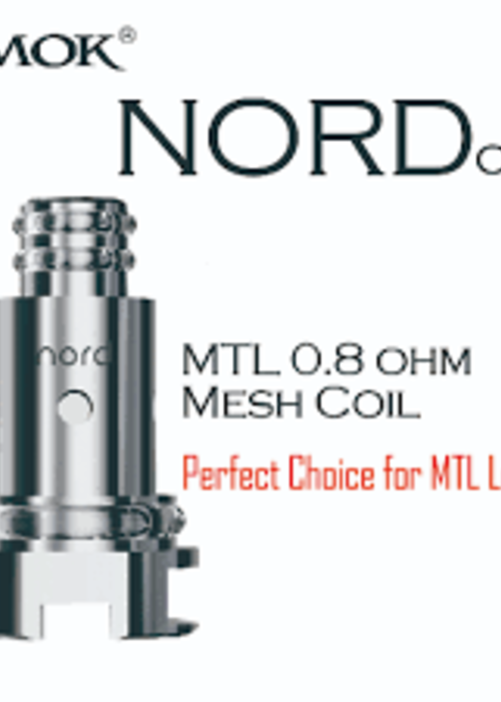 Smok Smok Nord  0.8ohm MESH MTL Coil - 5PK BOX