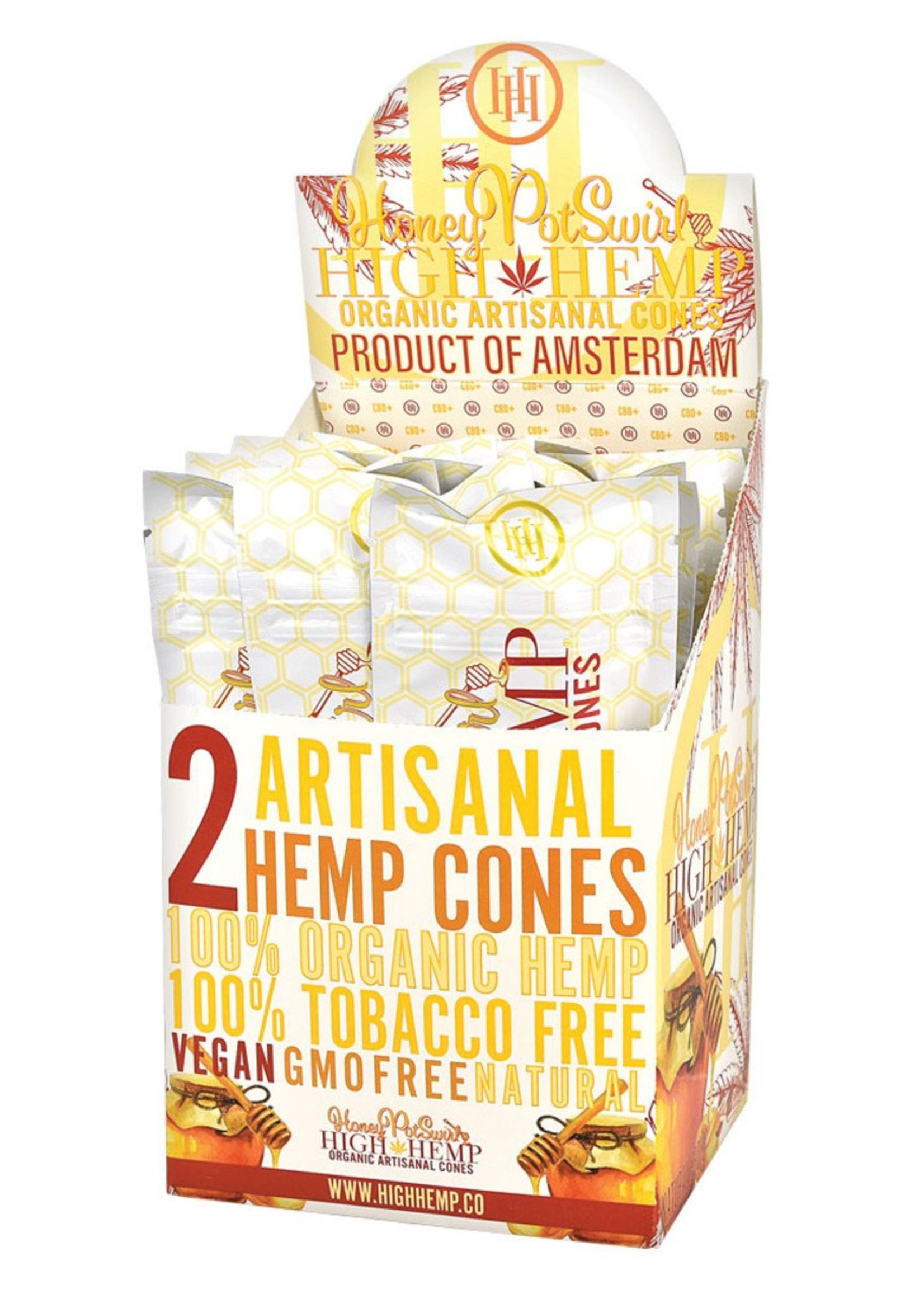 High Hemp High Hemp CBD Cones - Honeypot Swirl 2pk