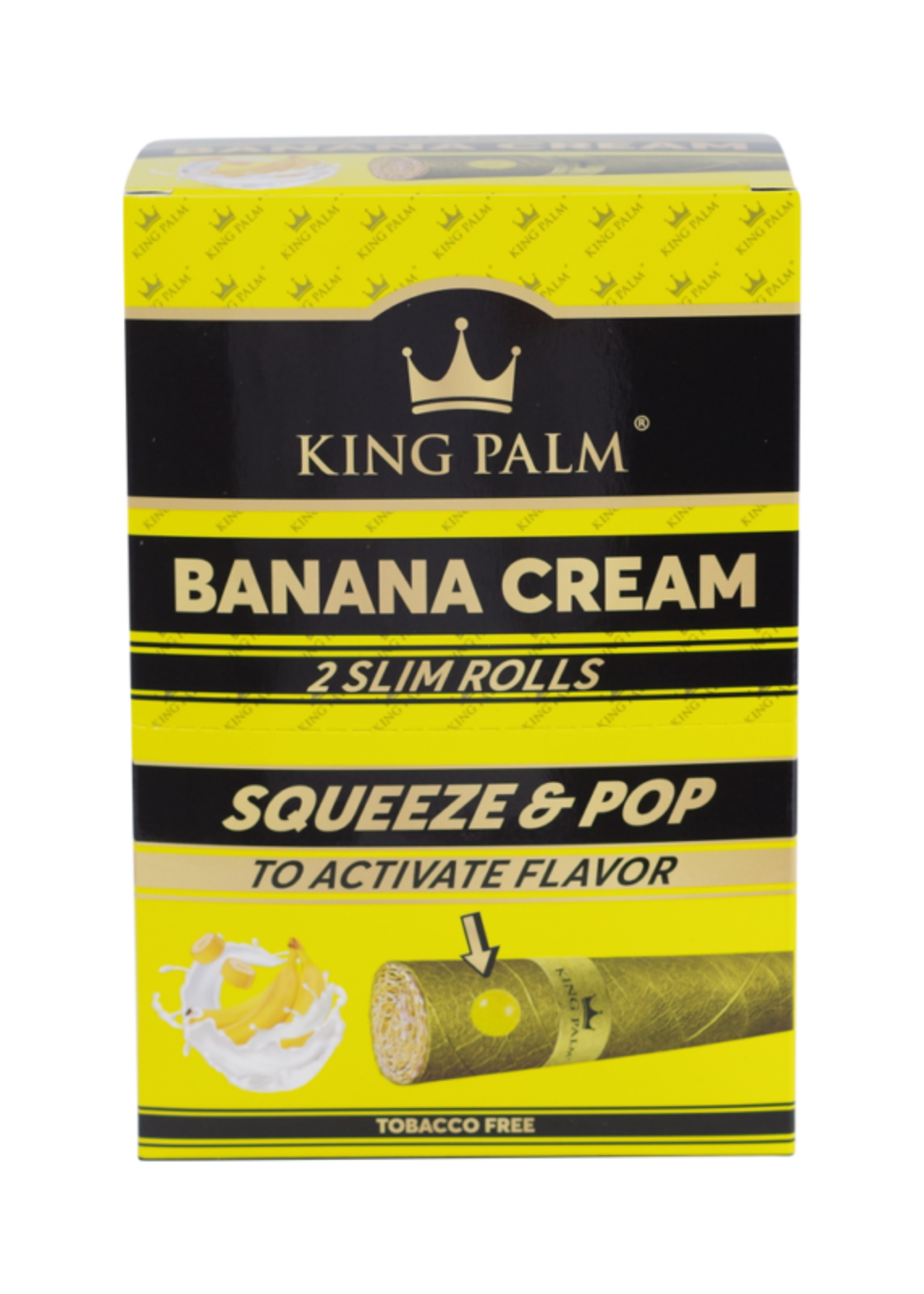 King Palm King Palm Banana Cream - 2pk Slim Rolls