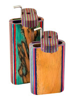 Large Multi-Colored Stripes Wood Smoke Stopper - #7683